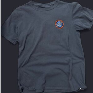 Santa Cruz Gray T-Shirt with Orange Logo